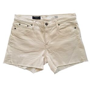 J. Crew Ecru Denim Cut Off Shorts size 30